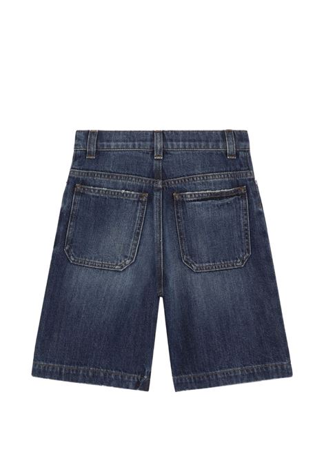 Bermuda in denim con logo DOLCE & GABBANA KIDS | L44Q03 LDD66S9000